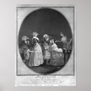 Bunches bloemen of beroemde grootmoeder poster