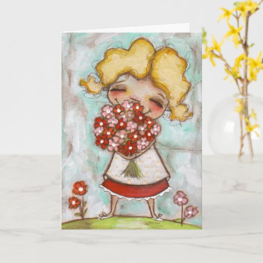 Bunches of Love - Moederdag Kaart (Gele Bloem)