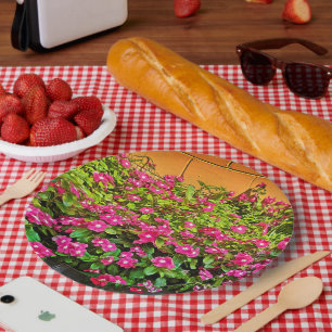 Bunches van Pink FlowersvPaper Bord