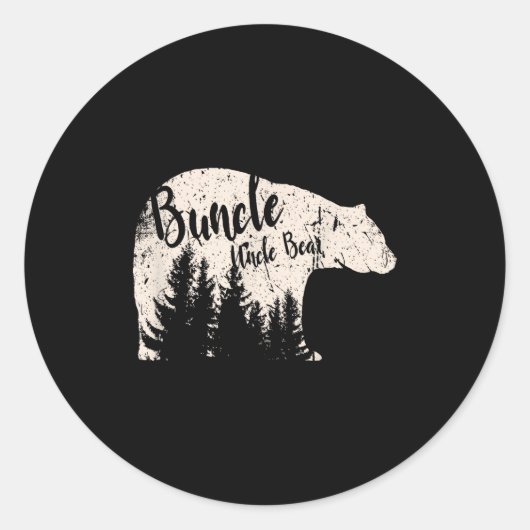 Buncle - They Call Me Buncle - The Uncle Funny  Ronde Sticker (Voorkant)