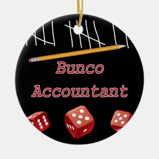 Bunco Accountant Ornament (Voorkant)
