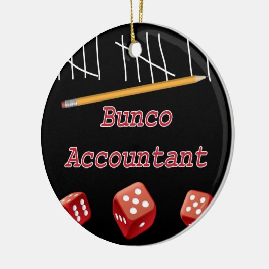 Bunco Accountant Ornament (Links)