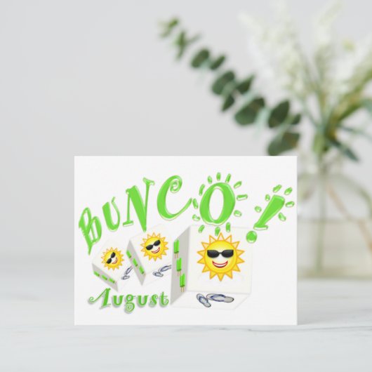 Bunco August Briefkaart (Staand voorkant)