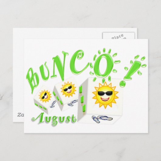 Bunco August Briefkaart (Voorkant / Achterkant)