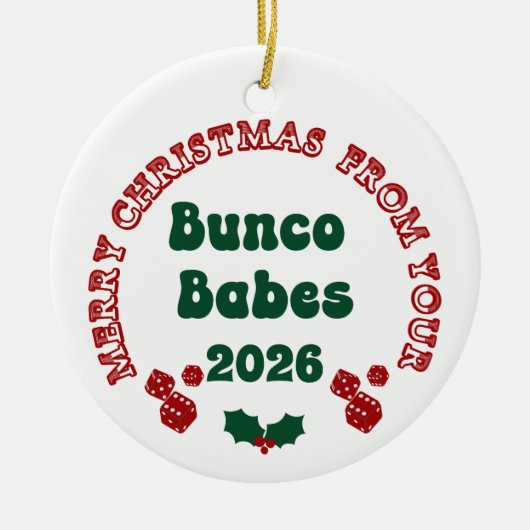 Bunco Babe Annual Ornament (Voorkant)