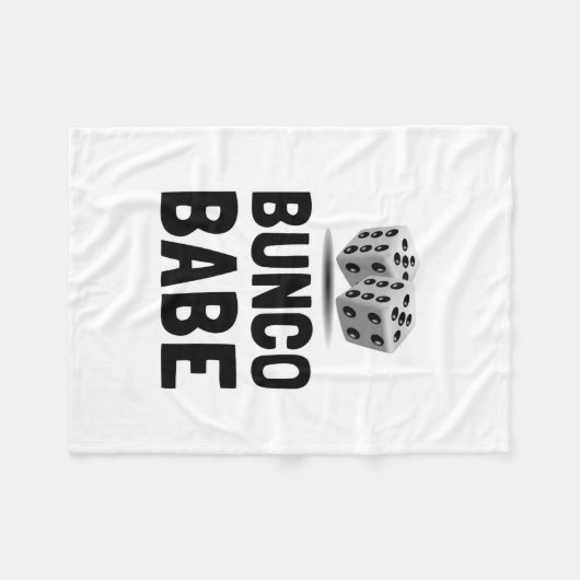 Bunco Babe Dice Fleece Deken (Voorkant (Horizontaal))