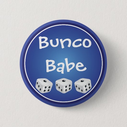 Bunco Babe Dice Ronde Button 5,7 Cm (Voorkant)