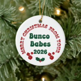 Bunco Babe Jaarlijks Ornament