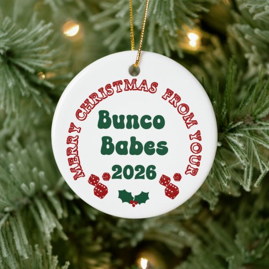 Bunco Babe Jaarlijks Ornament (Boom)