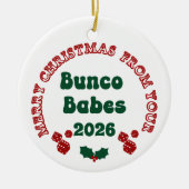 Bunco Babe Jaarlijks Ornament (Voorkant)