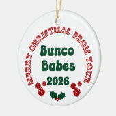 Bunco Babe Jaarlijks Ornament (Links)