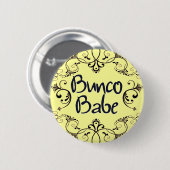 Bunco Babe met Swirls-Button Ronde Button 5,7 Cm (Voorkant /achterkant)