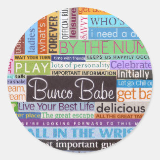Bunco Babe Ronde Sticker