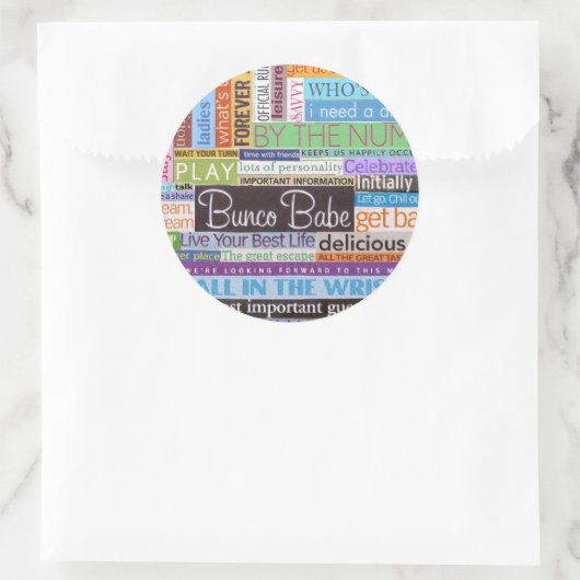 Bunco Babe Ronde Sticker (Tas)