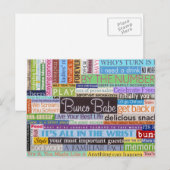 Bunco Babe Uitnodiging Briefkaart (Voorkant / Achterkant)