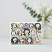 Bunco Babes Briefkaart (Staand voorkant)