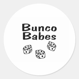 Bunco Babes Ronde Sticker