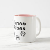 Bunco Babes Tweekleurige Koffiemok (Voorkant rechts)