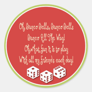 bunco bells , bunco bells ronde sticker