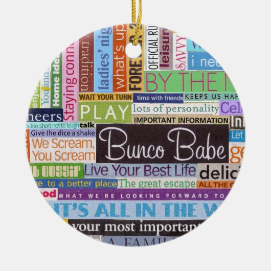 Bunco Best Keramisch Ornament (Voorkant)