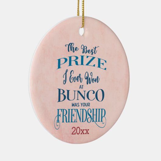 Bunco Beste prijs Keramisch Ornament (Rechts)