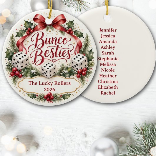 Bunco Beste Vriendinnen Keramisch Ornament