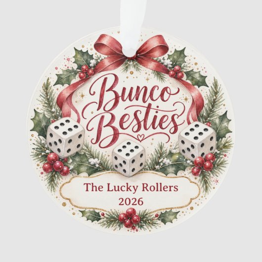 Bunco Beste Vriendinnen Ornament (voorkant)