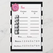 Bunco Black White Roze — core — blad Flyer (Voorkant)