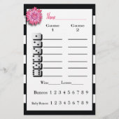 Bunco Black White Roze — core — blad Flyer (Achterkant)