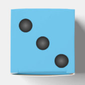 Bunco Blue Dice of Die Party Favor Box Bedankdoosjes (Bovenkant)