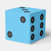 Bunco Blue Dice of Die Party Favor Box Bedankdoosjes (Achterkant)