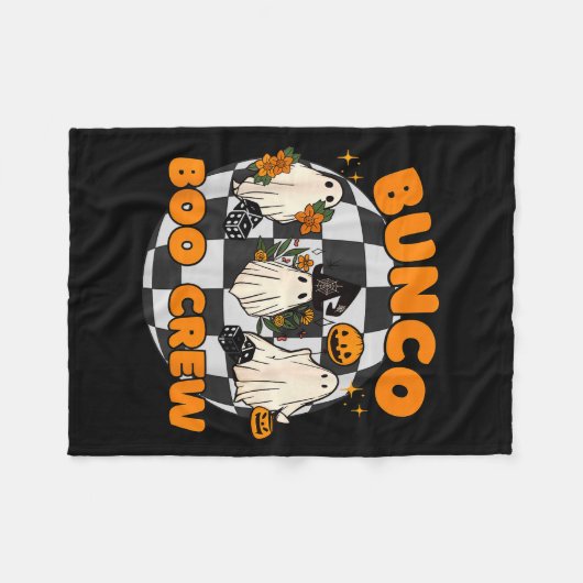 Bunco Boo Crew Bunco Halloween Dice  Fleece Deken (Voorkant (Horizontaal))