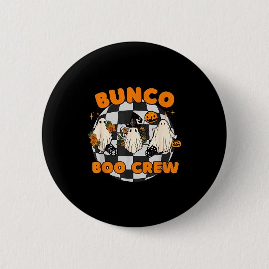 Bunco Boo Crew Bunco Halloween Dice  Ronde Button 5,7 Cm (Voorkant)