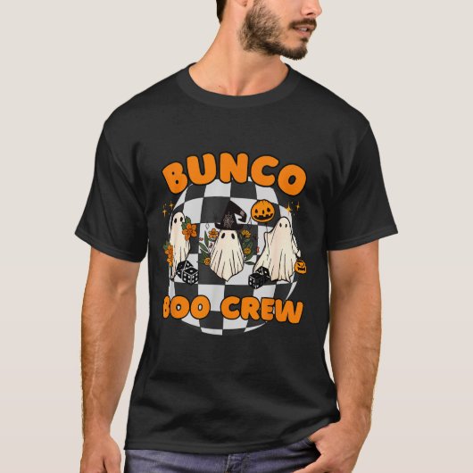 Bunco Boo Crew Bunco Halloween Dice  T-shirt (Voorkant)