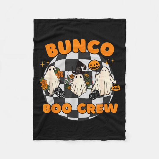 Bunco Boo Crew Bunco Halloween Dobbelstenen Fleece Deken (Voorkant)