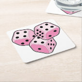 Bunco Breast Cancer Kartonnen Onderzetters (Schuin)