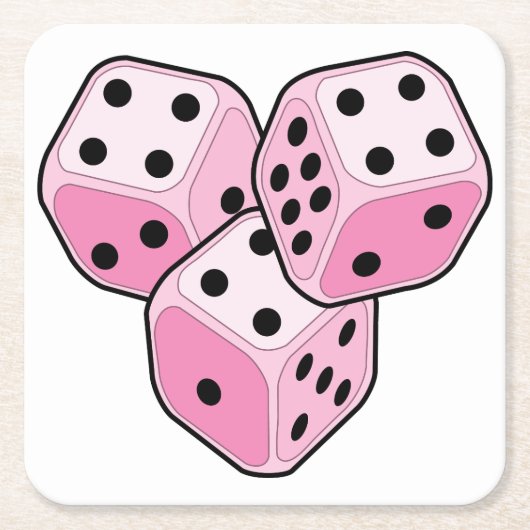 Bunco Breast Cancer Kartonnen Onderzetters (Voorkant)