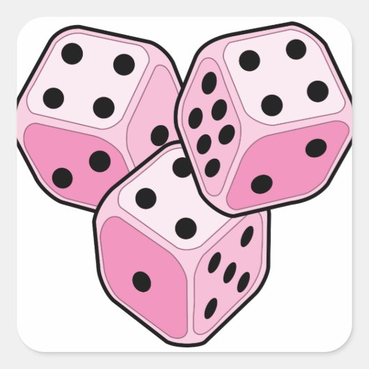Bunco Breast Cancer Vierkante Sticker (Voorkant)