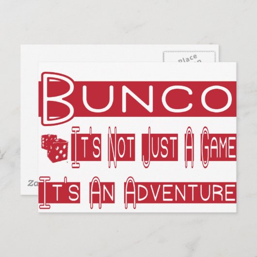 bunco briefkaart (Voorkant / Achterkant)