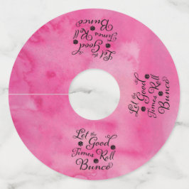 Bunco Bunko Dice Girls Night Out Pink Fun Wijnglaslabel