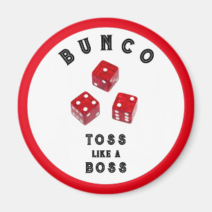 Bunco cadeauprijzen knop magneet