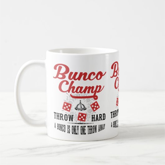 Bunco Champ Koffiemok (Links)