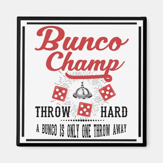 Bunco Champ met dobbelstenen Magneet (Voorkant)
