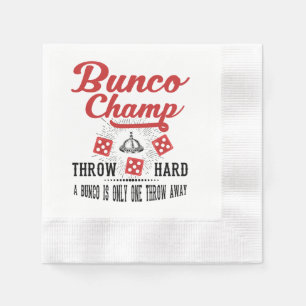 Bunco Champ Party Napkins Servetten