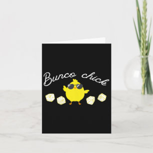 Bunco Chick Pasen Lente Bunco Dice Kaart