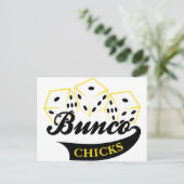 Bunco Chicken Briefkaart (Staand voorkant)