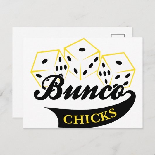 Bunco Chicken Briefkaart (Voorkant / Achterkant)