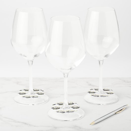 Bunco Chicken Wijnglaslabel (Set)