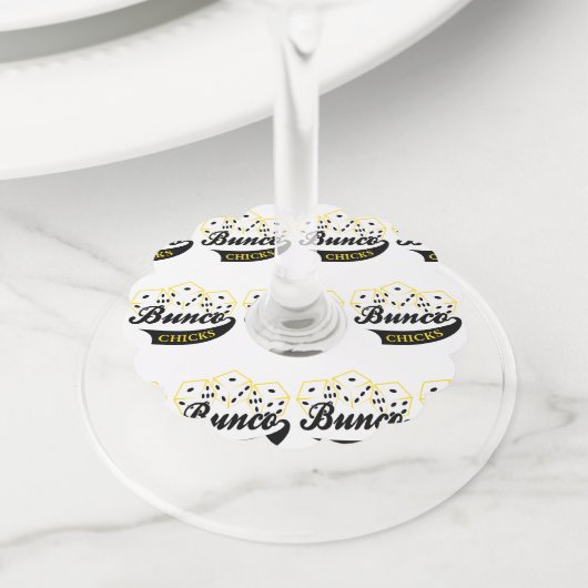 Bunco Chicken Wijnglaslabel (Dichtbij)