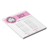 Bunco Chicks Roll met it Score Kaart Notitieblok R (Schuin)